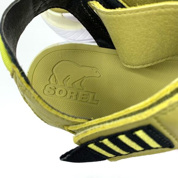 SOREL Explorer Blitz Stride Sandals Olive Green Black White 9 - Picture 8 of 12